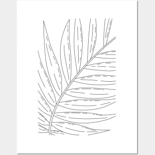 Tropical Leaf Lines Posters and Art